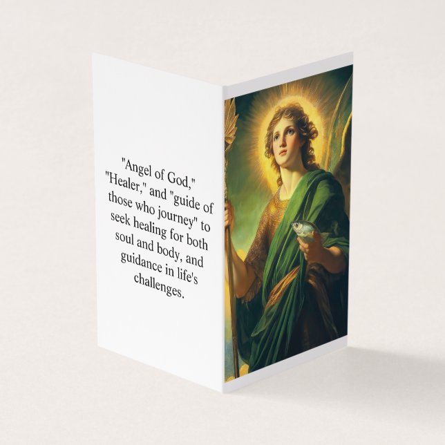 Archangel St. Raphael Prayer Card (Outside)