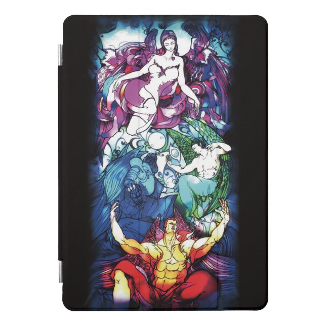 Archangel stained glass iPad cover (Front)