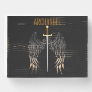 ARCHANGEL SWORD WOODEN BOX SIGN