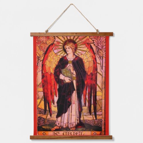 Archangel Uriel Christian Art  Hanging Tapestry