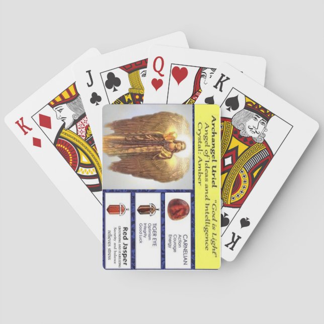 Archangel Uriel Poker Cards (Back)