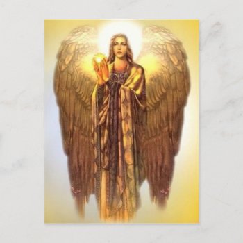 Archangel Uriel Postcard by stargiftshop at Zazzle