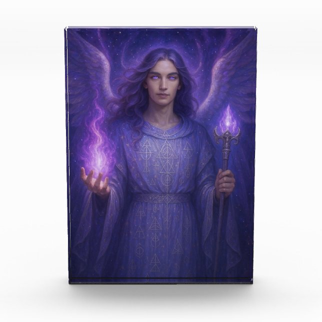 Archangel Zadkiel – Guardian of the Violet Flame Photo Block (Front)