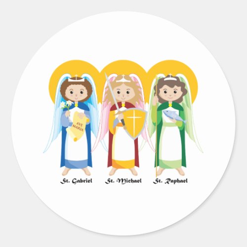 Archangels Classic Round Sticker