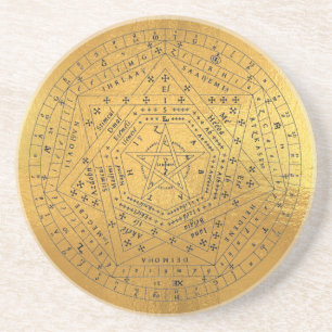 Archangels Seal, God Seal, Sigillum Dei Aemeth Coaster