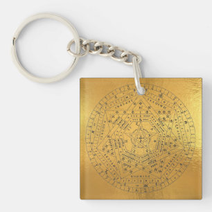 Archangels Seal, God Seal, Sigillum Dei Aemeth Keychain