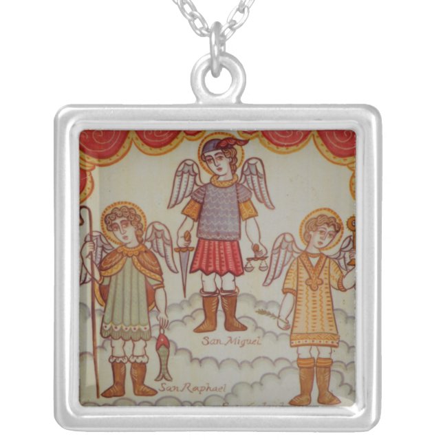 Archangels Silver Plated Necklace (Front)