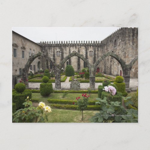 Archbishop Palace Of Braga With Garden Postcard