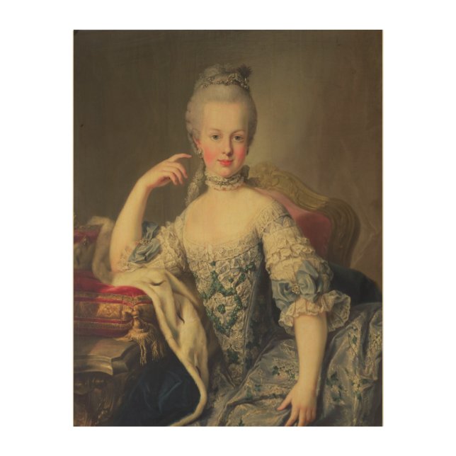 Archduchess Marie Antoinette Wood Wall Decor (Front)