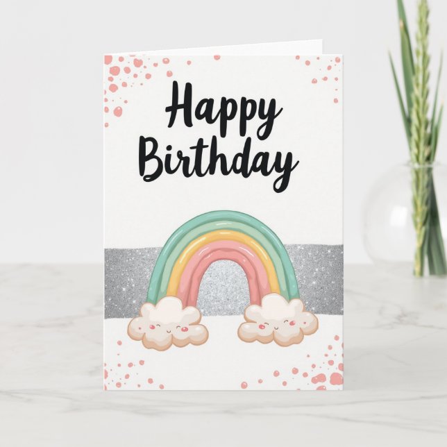 Arched Birthday Rainbow Card (Front)