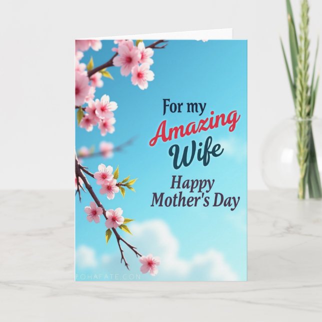 Arched Branch Mothers Day Card (Front)