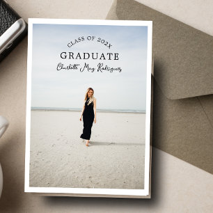 Arched Class Graduate Photo Invitation