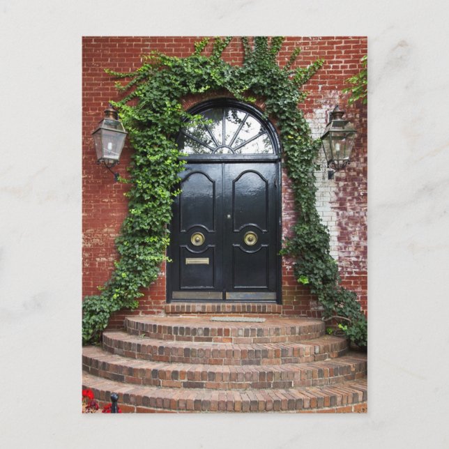 Arched Doorway Framed With Ivy Postcard (Front)