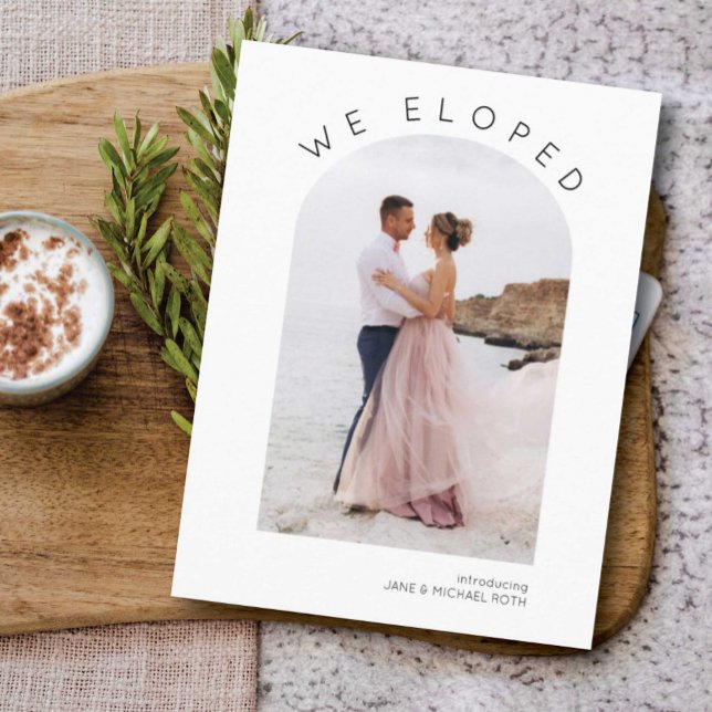 Arched Elopement/Wedding Announcement (Creator Uploaded)