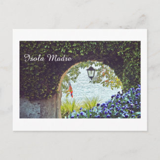 ARCHED ENTRYWAY WITH HANGING LANTERN AND FLOWERS POSTCARD