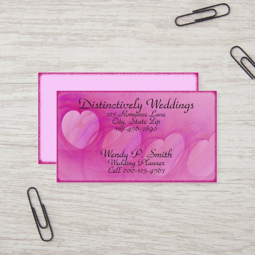 Arched Heart Line Artwork Business Card