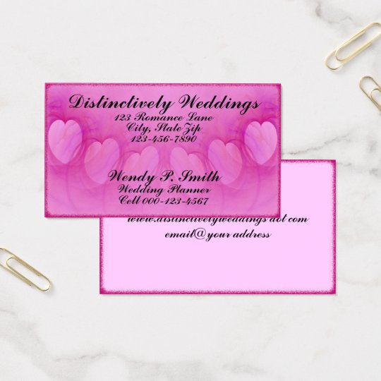 Arched Heart Line Artwork Business Card