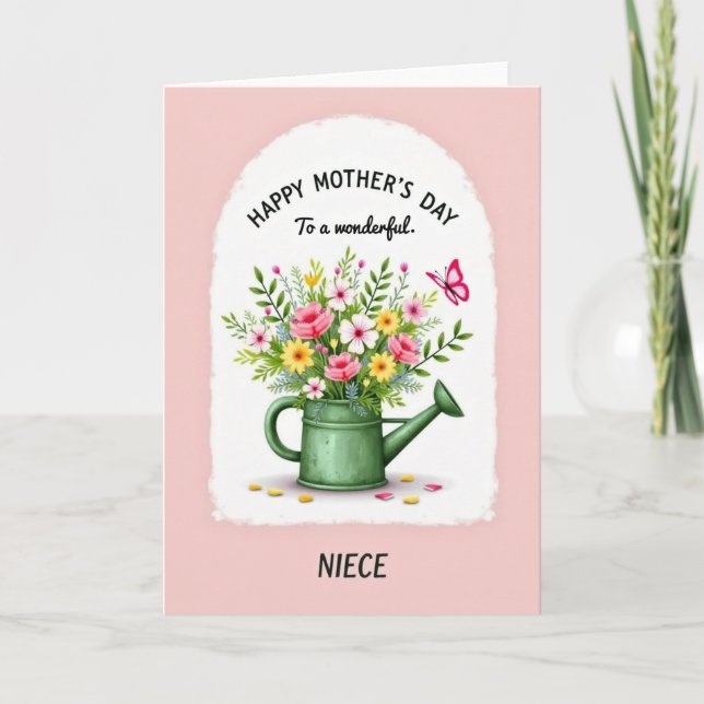 Arched Mothers Day Bouquet Card (Front)