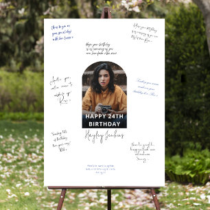 Arched Photo Birthday Signature Foam Board