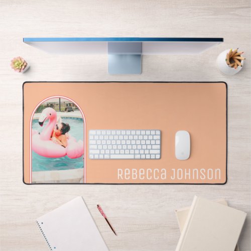 Arched Photo Frame Peach Minimal Table Mat