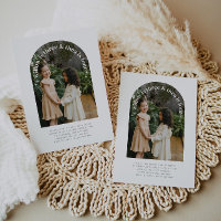 Arched Photo - Joint Birthday Invitation