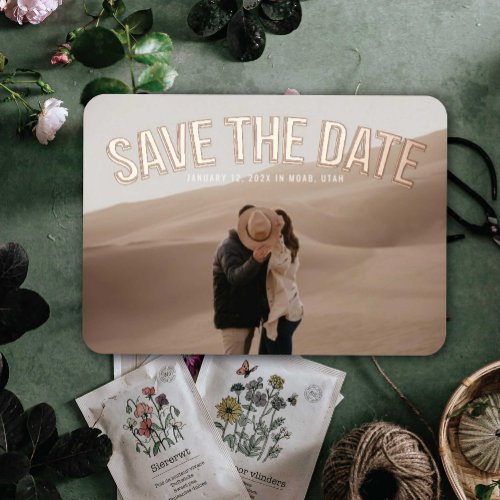 Arched Save the Date Foil Invitation