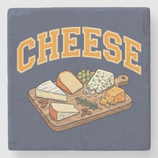 Arched Varsity Collegiate Style Culinary Graphics Stone Coaster