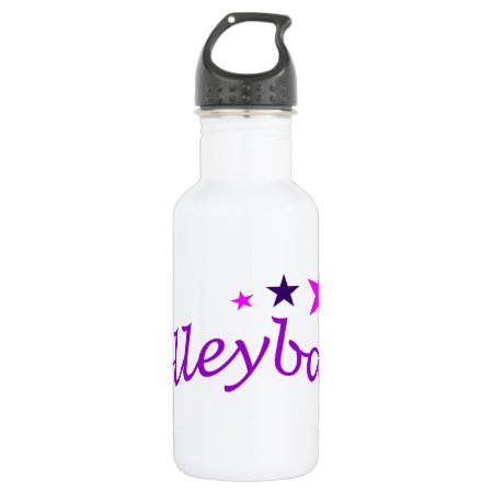 Arched Volleyball With Stars Water Bottle