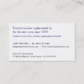Arched Window Business Card (Back)