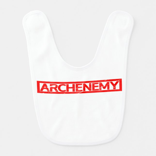 Archenemy Stamp Baby Bib (Front)