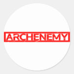 Archenemy Stamp Classic Round Sticker