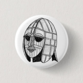 Archeological Fragments Sutton Hoo Helmet Badge Button