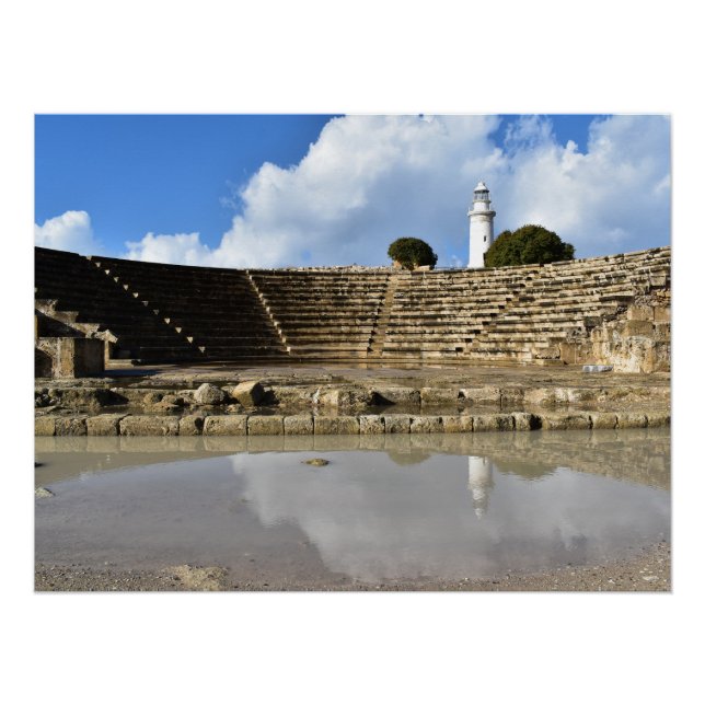 Archeological Park, UNESCO site, Paphos, Cyprus Poster (Front)