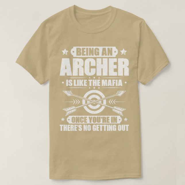 Archer Archery Bow Hunting Bowman Arrow Bow Hunter T-Shirt (Design Front)