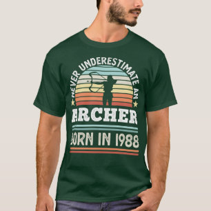 Archer born 1988 40th Birthday Archery Gift T-Shirt