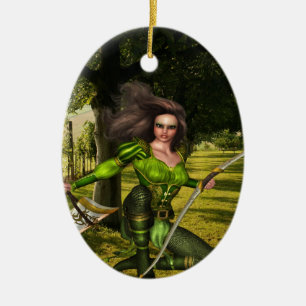 Archer Elf Ceramic Ornament