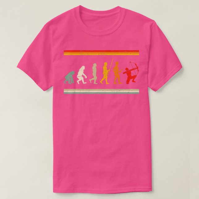 Archer Evolution RetroArrow Bow Archery 1  T-Shirt (Design Front)