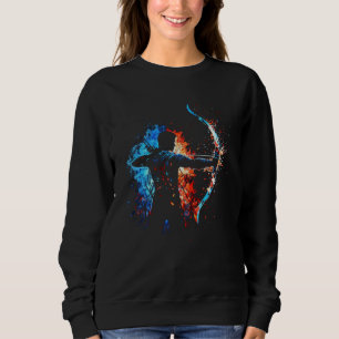 Archer Flames Archery Retro Sports Archer Sweatshirt