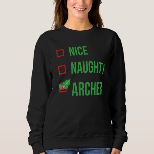 Archer Funny Pajama Christmas Sweatshirt