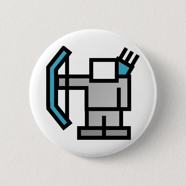 Archer in Blue Button (Front)