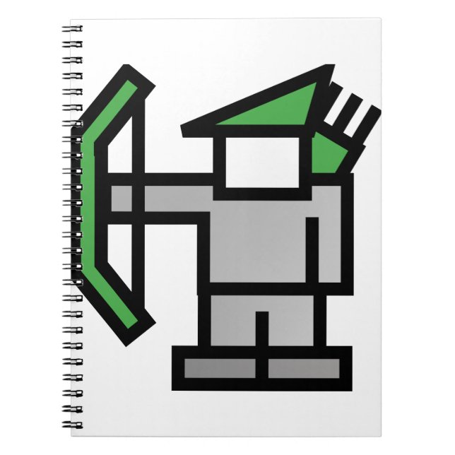 Archer in Green Notebook (Front)