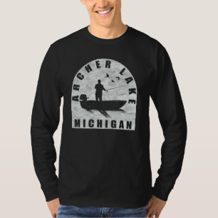 Archer Lake Fishing Michigan T-Shirt