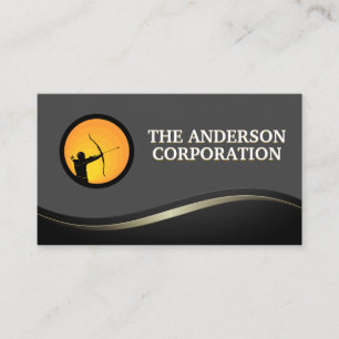 Archer Logo Construction Business Card