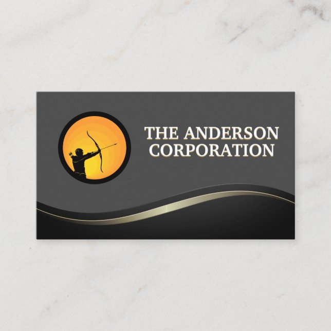 Archer Logo | Construction Business Card (Front)