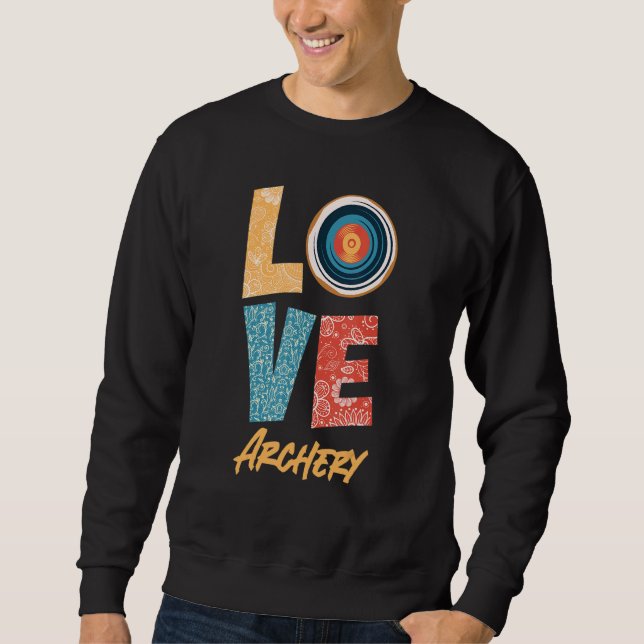 Archer Love Target Archery Sweatshirt (Front)