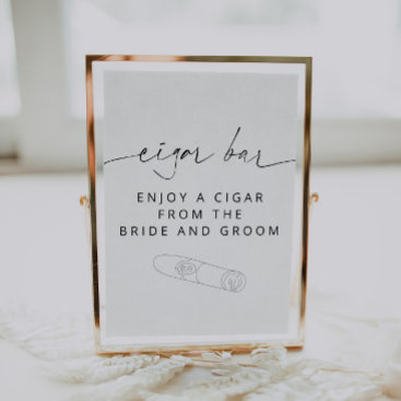 ARCHER Minimalist Cigar Bar Sign