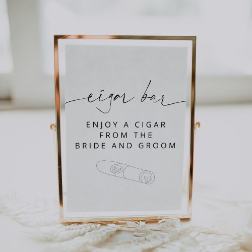 ARCHER Minimalist Cigar Bar Sign