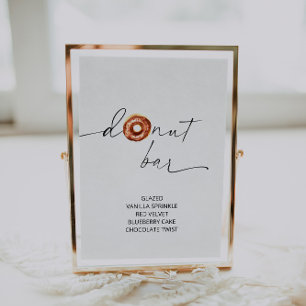 ARCHER Minimalist Donut Bar Sign