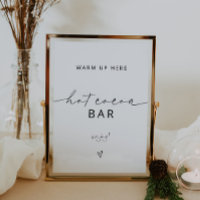 ARCHER Minimalist Hot Cocoa Bar Sign