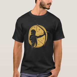 Archer Moon Bow Target Arrow Bowman Archery Garnd T-Shirt